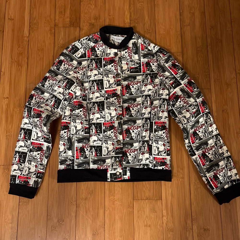 Nommo Comic Style Unisex’s Bomber Jacket S